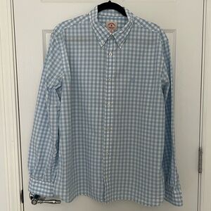 Brooks Brothers Light Blue Gingham Shirt XL